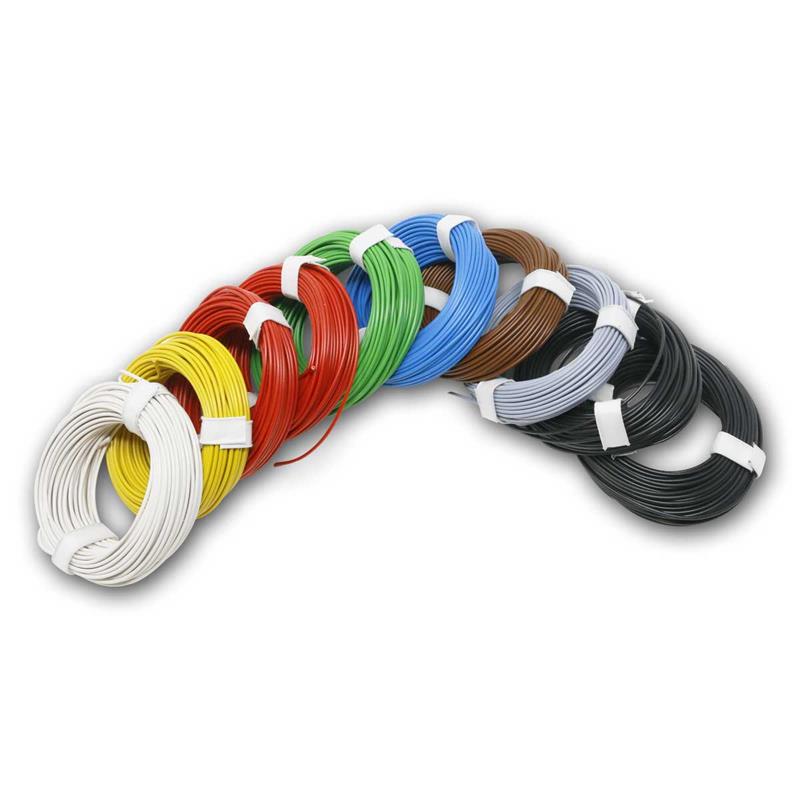 10-teiliges Schaltlitzen-Set, 8 Farben, 10m, 0,14mm² Querschnitt
