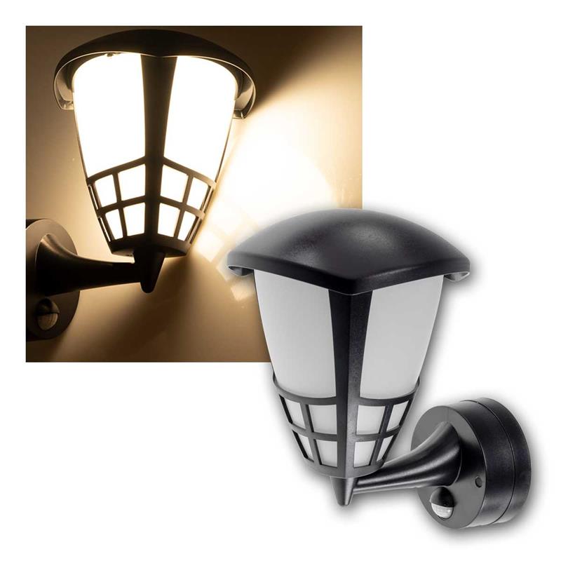 LED Wandleuchte "TELARANA", Sensorleuchter, warmweiß, IP65