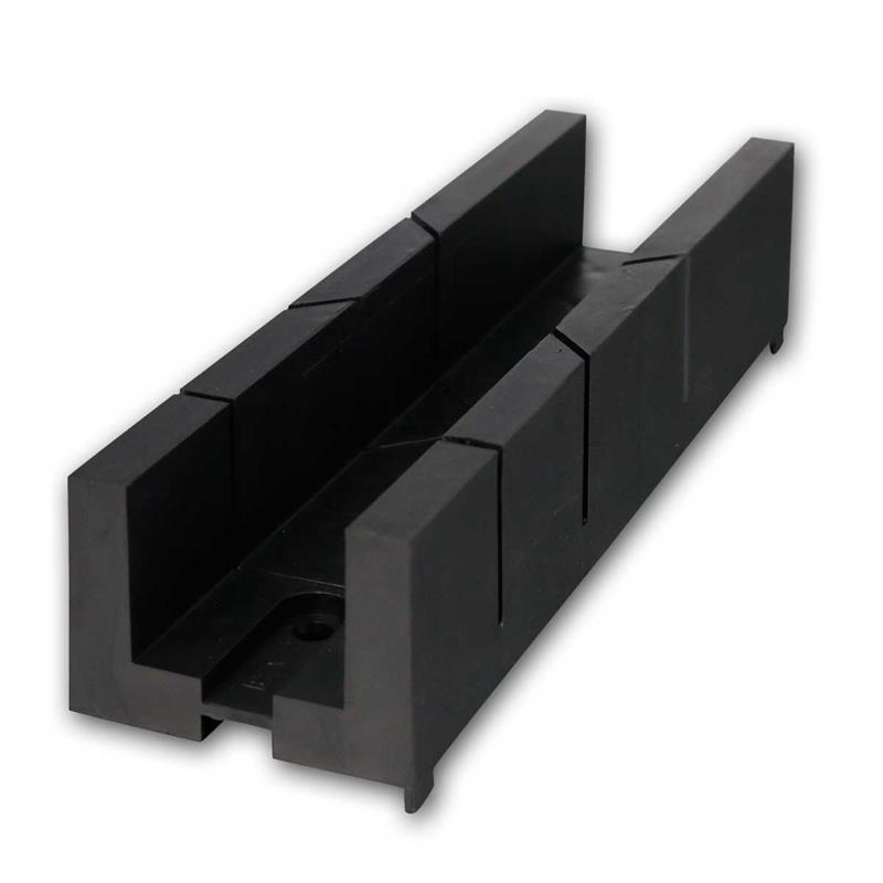 Kunststoff-Schneidlade 245mm, Gehrungslehre 2x 45° & 1x 90°