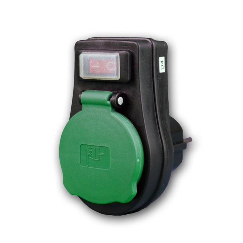 Outdoor Steckdose mit Schalter, Zwischenstecker, 250V~/50Hz