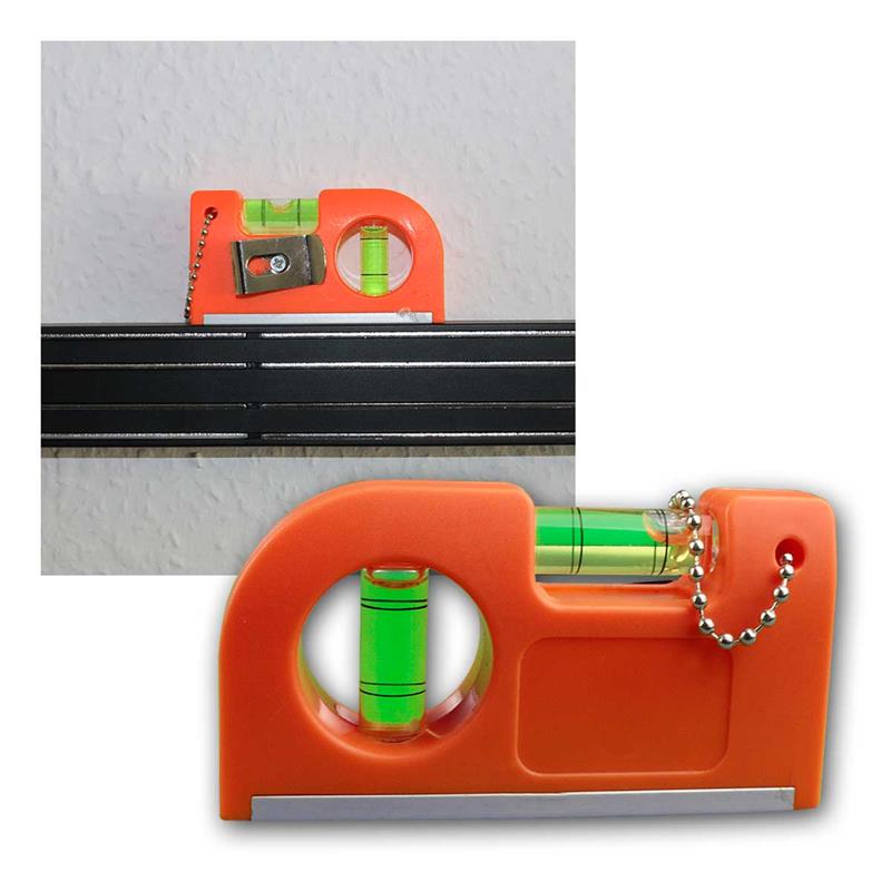 2er Set Pocket Wasserwaage, zweiachsige Mini Wasserwaage