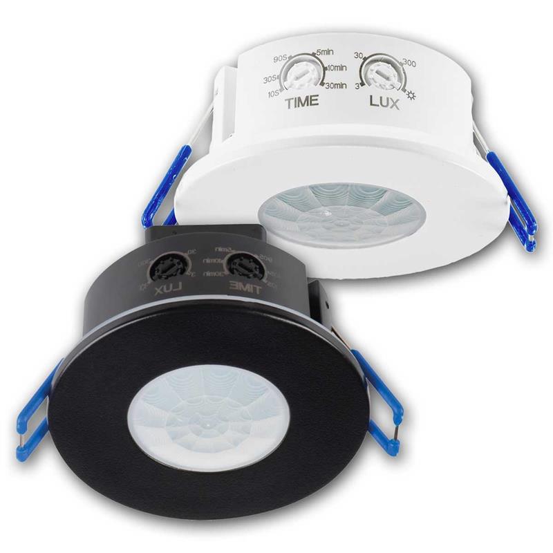 PIR-Bewegungssensor, 360°, 1W - 1200W, Deckeneinbau, IP65