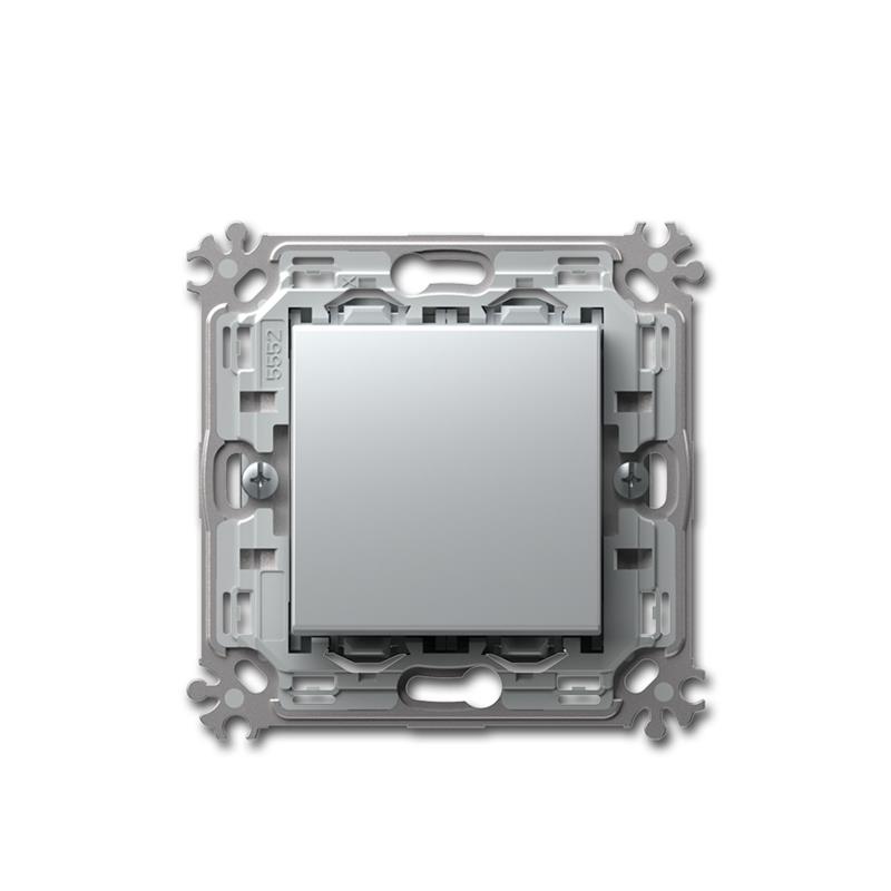 MODUL PLUS Wechselschalter, Lichtschalter, silber, 250V~/16A