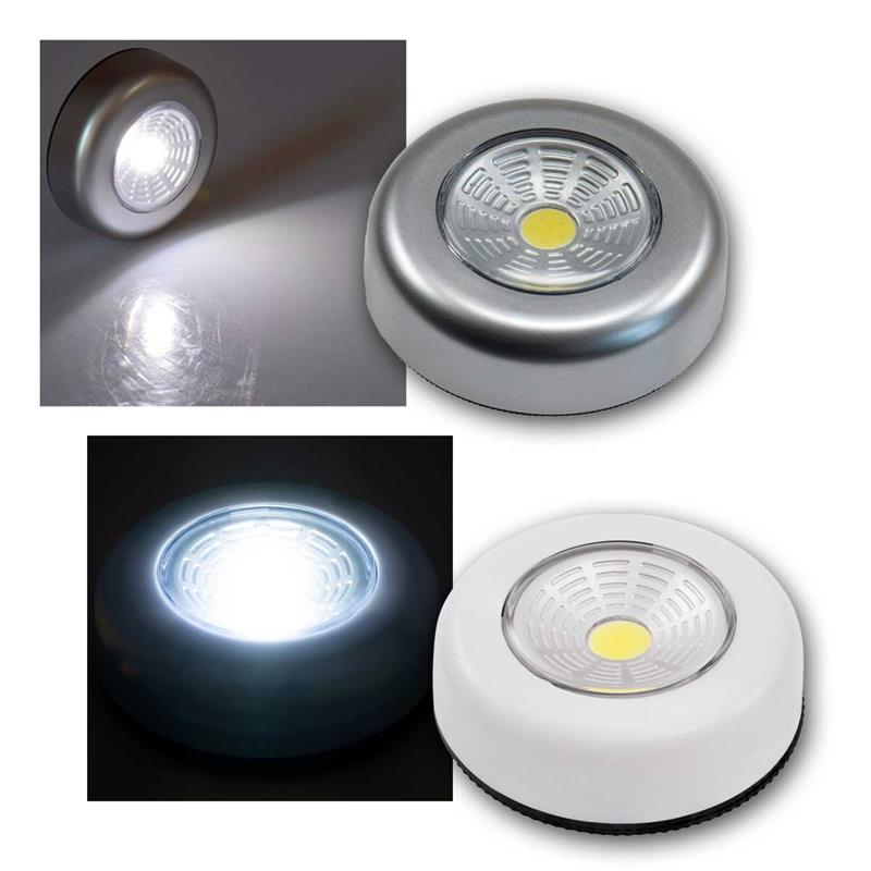 LED Druckleuchte "CTK1 COB", batteriebetrieben, mit Klebepad