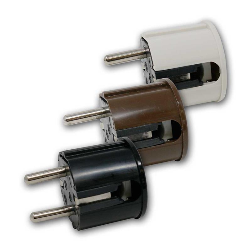Schutzkontakt-Stecker 90° gewinkelt, 250V/16A Steckverbinder