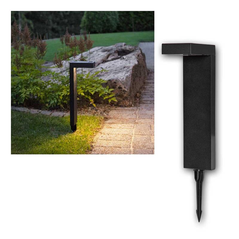 LED Solar Leuchte "Vicini", Dämmerungssensor, warmweiß, 40lm