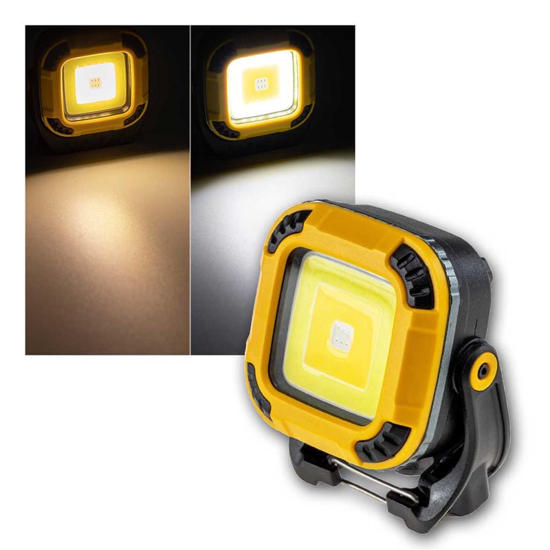 LED Akku-Leuchte "CT-MB5", 5W, 400lm, 2 Lichtfarben, dimmbar