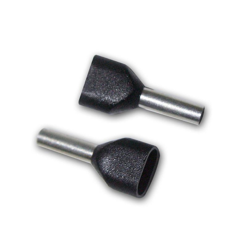 Duo-Aderendhülsen 100-teilig, schwarz isoliert, 1,5mm², Twin Duo-Aderendhülsen 100-teilig, schwarz isoliert, 1,5mm², Twin