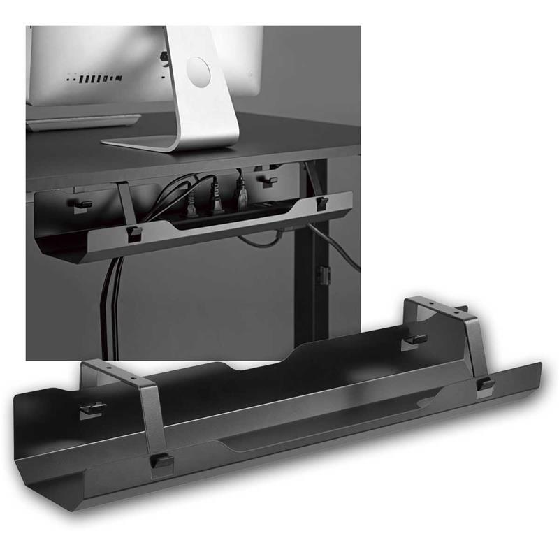 Kabelsammler, Kabelablage, Kabelhalterung, 60cm, schwarz