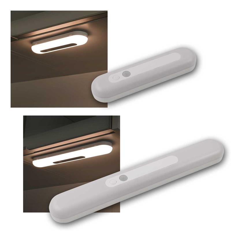 LED Lichtleiste, PIR Bewegungsmelder, warmweiß, dimmbar