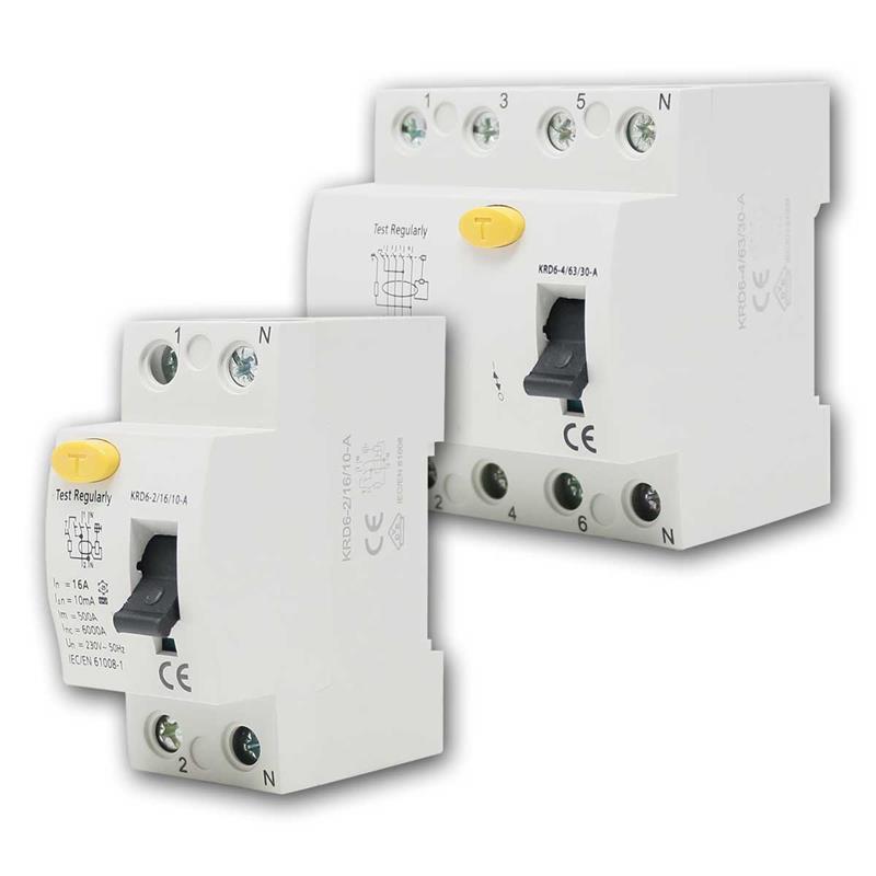 Fehlerstromschutzschalter / RCD, FI Schalter, Leckschalter