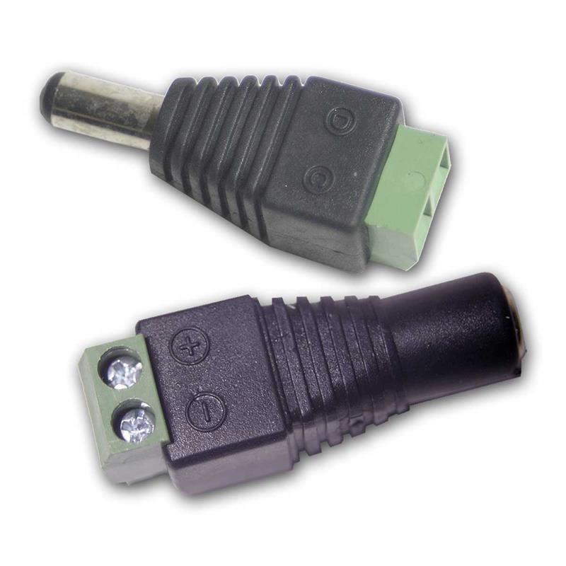 DC-Terminalblock Adapter 5,5x2,1mm, werkzeugfreier Anschluss
