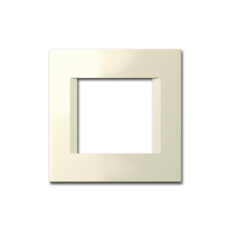 MODUL PLUS Rahmen, 1-fach, Beige-Glanz, "line", 80x80x9mm