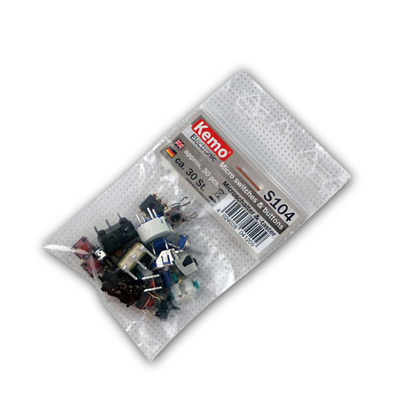 Micro-Schalter & Micro-Taster, 30-teiliges Sortiment, unsortiert