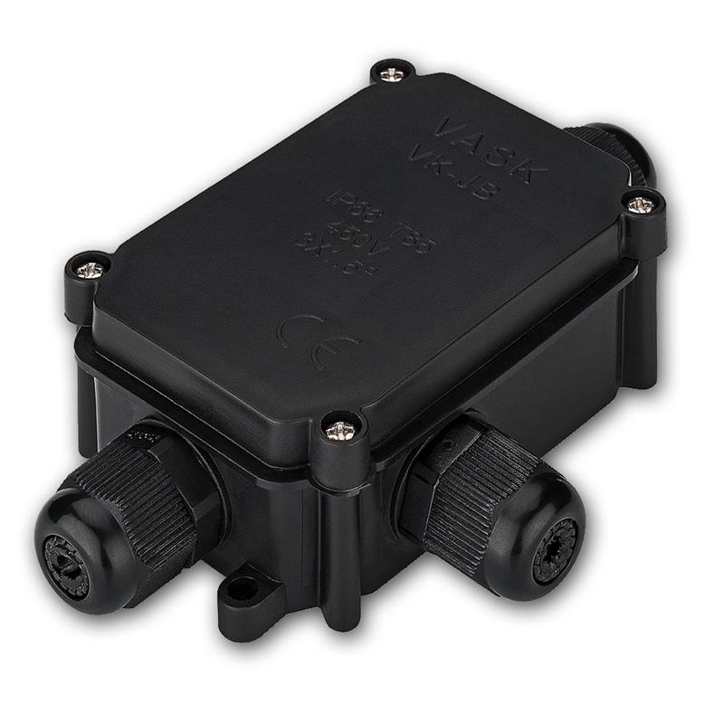 Schutzbox für Lüsterklemmen, Kabelbox für 3 Kabel, IP66