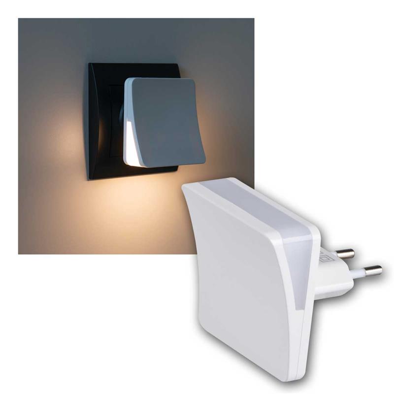 LED Sensorlicht "HOFI", LED Steckdosenlicht, warmweiß, 230V