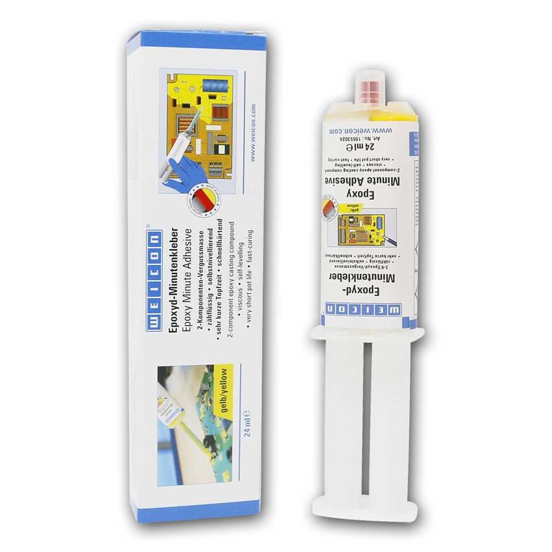 2-Komponenten Epoxid-Klebstoff, 24ml, gelbe Vergussmasse