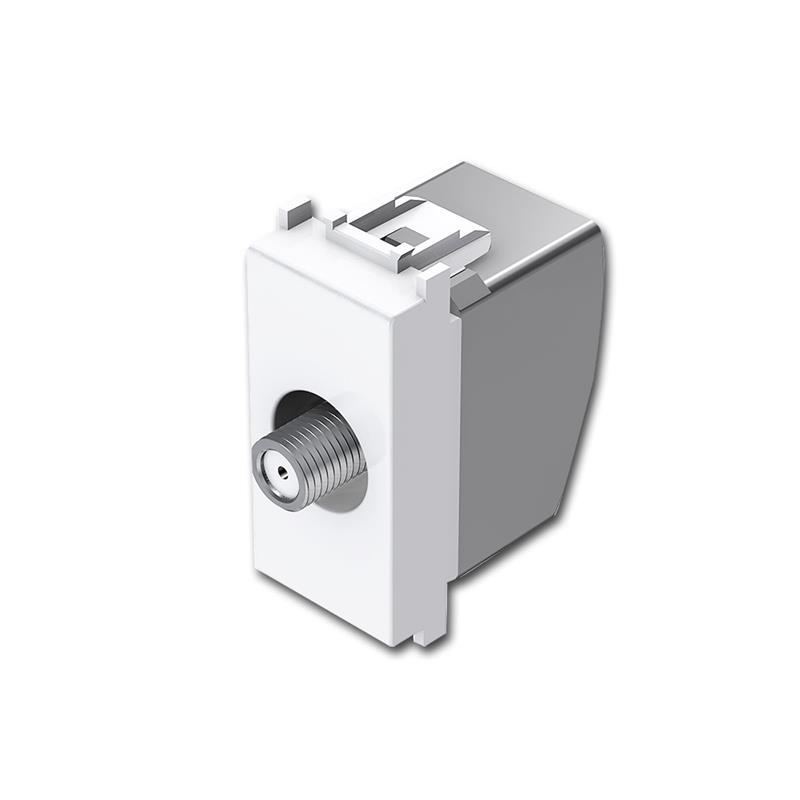 MODUL PLUS Sat Steckdose 1M, Enddose, Buchse 1dB, weiß