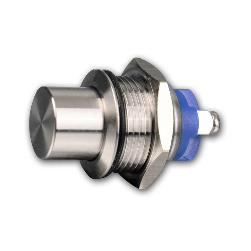 Edelstahl-Taster 16?mm, 36V/3A, 1-poliger Schließer, IP65