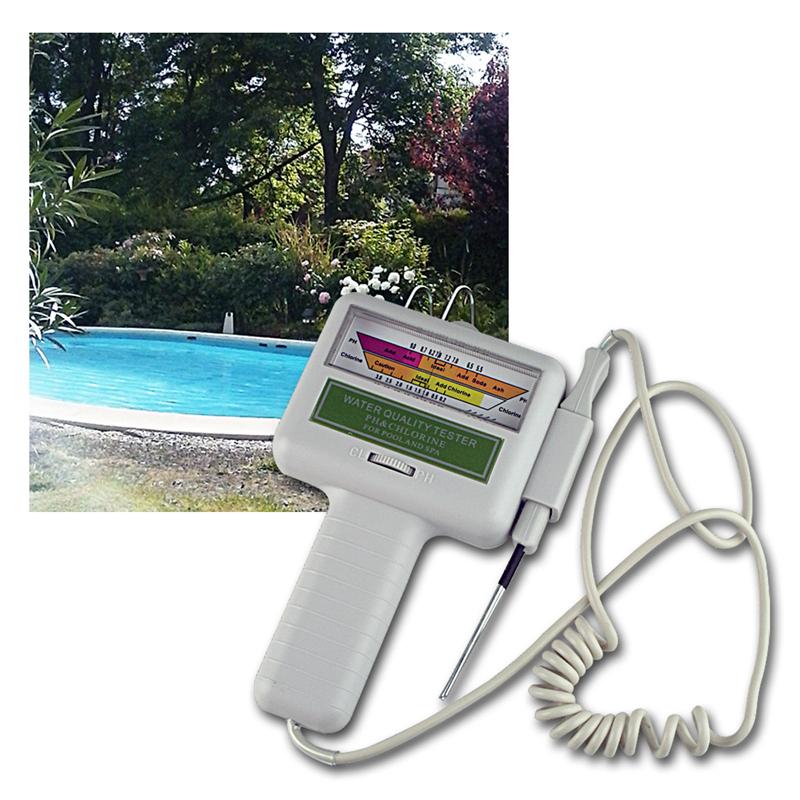 Testgerät für PH- und Chlorgehalt, mobiler Pool Wassertester