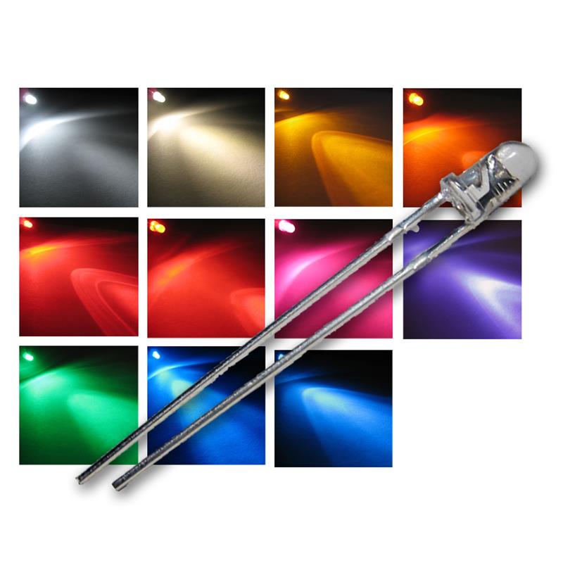 3mm LED "WTN-3" wasserklar, superhell, punktuell abstrahlend