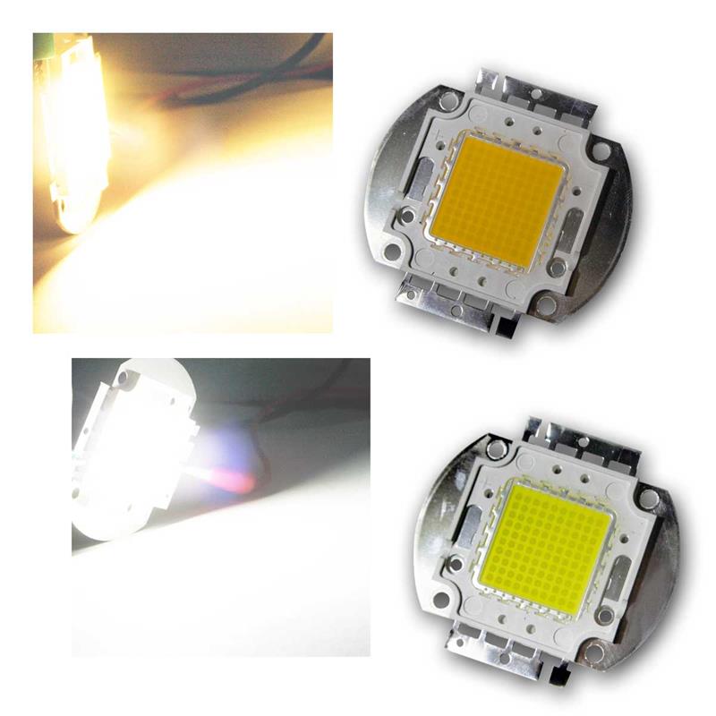 100W HP LED Chip, SQUARE, extrem hell, auf Aluminiumplatine