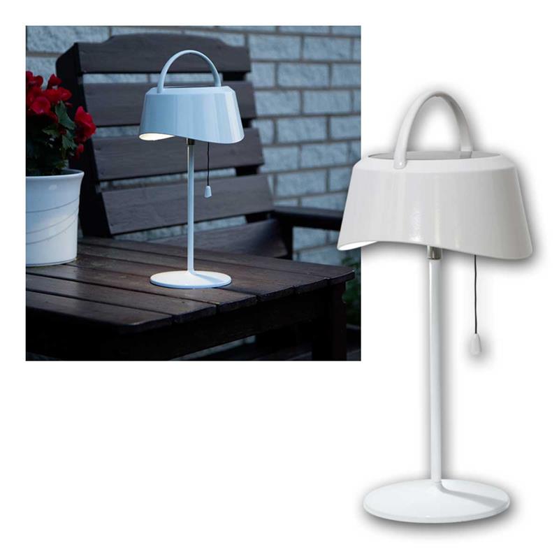 LED Solarleuchte mit Zugschalter, schwenkbarer Schirm, IP44