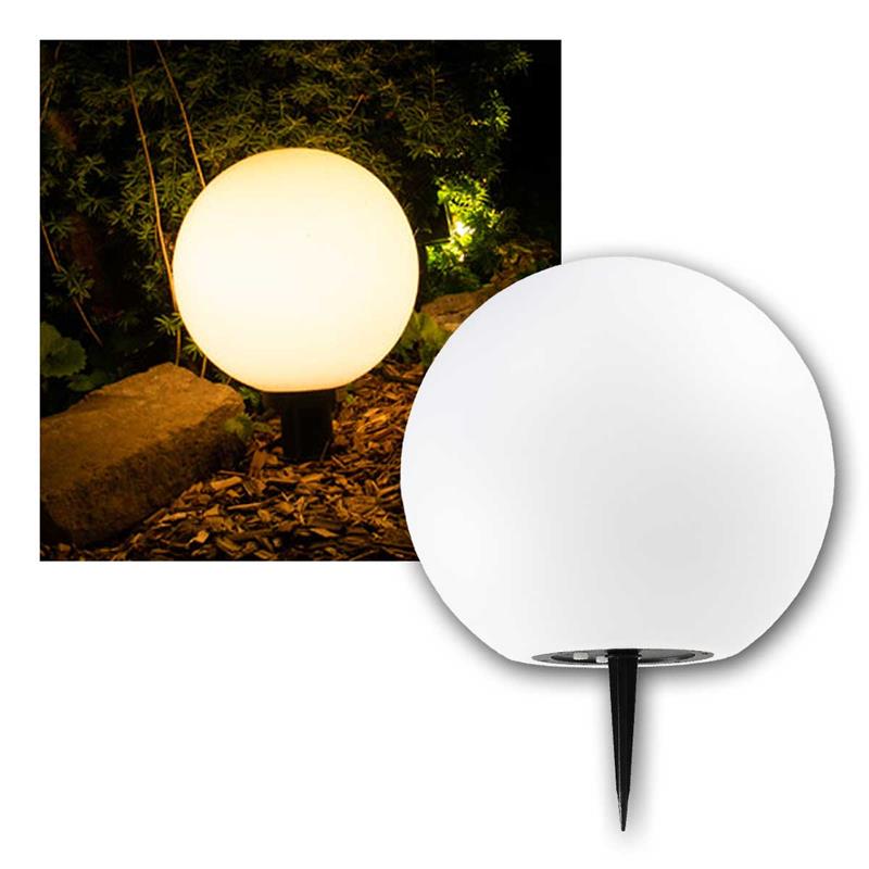 LED Solarleuchte "SK25 W", LED Dekoleuchte Ø 25cm, IP44
