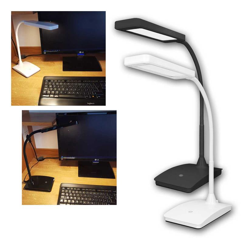 LED Tischleuchte "TOPAZ", warmweiß, 3-fach dimmbar & Touch