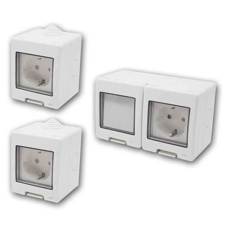 TEM Set "Mini", Aufputz Steckdosen & Kombidose, IP55