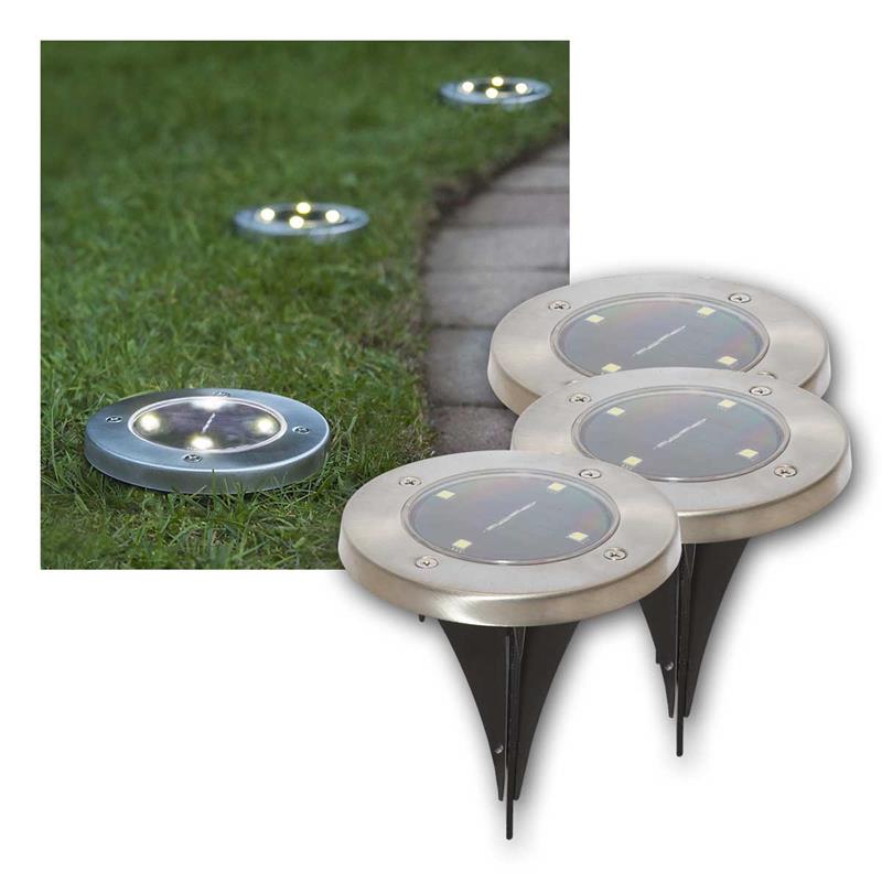 LED Markierungslicht "Lawnlight", warmweiß, Solarpanel, IP44
