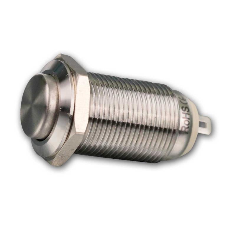 Metallschalter, 1-poliger Schließer, 36V DC/3A, 12x24mm (ØxL)