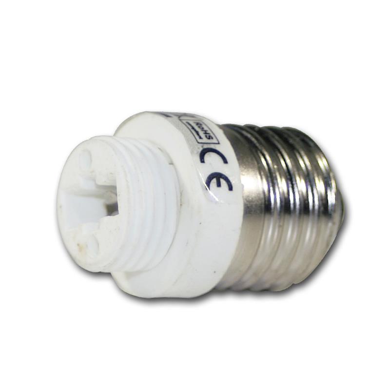 Lampensockel  E27 auf G9, Adapter G9 Sockel auf E27 Fassung