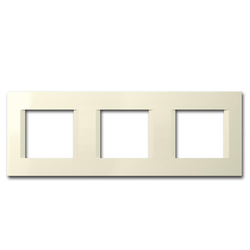 MODUL PLUS Unterputz- Rahmen 3-fach, Beige-Glanz,"line"