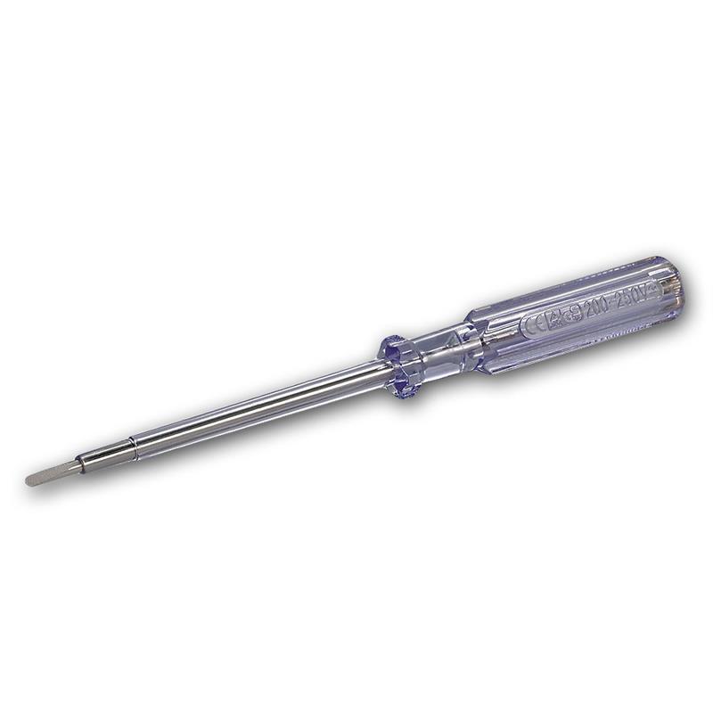 Spannungsprüfer bis 250V, Phasenprüfer Schaftlänge 100mm