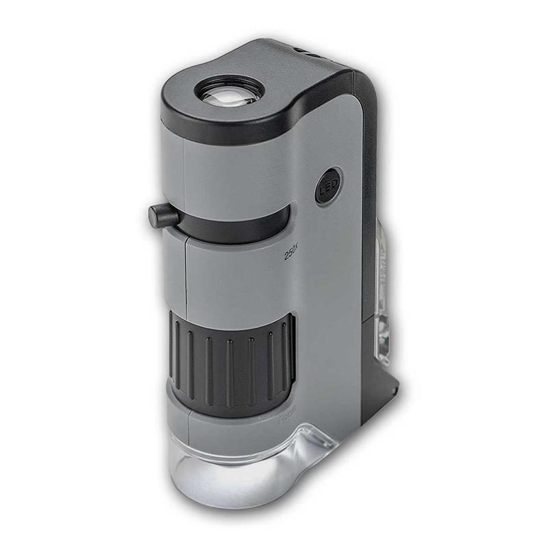 Mini-Mikroskop "MP-250 MicroFlip", Beleuchtung, Objektträger