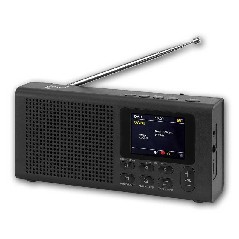 Digital Radio, DAB+, FM-Radio "DBT200", 2.4" TFT Farbdisplay