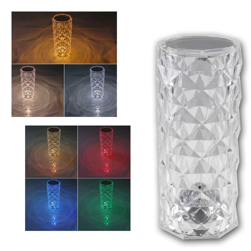 LED Akku Tischleuchte "FOCO BONITA", Höhe 21cm, Ø 9cm