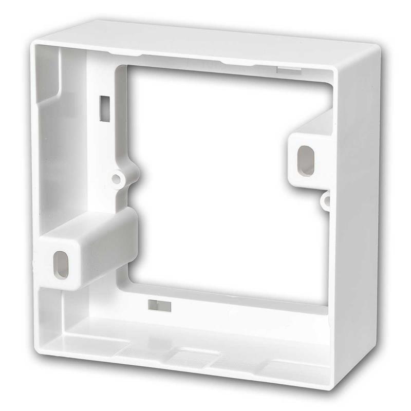 FLAIR Adapter-Gehäuse, 1-fach Aufputz-Rahmen, 80x80x45mm