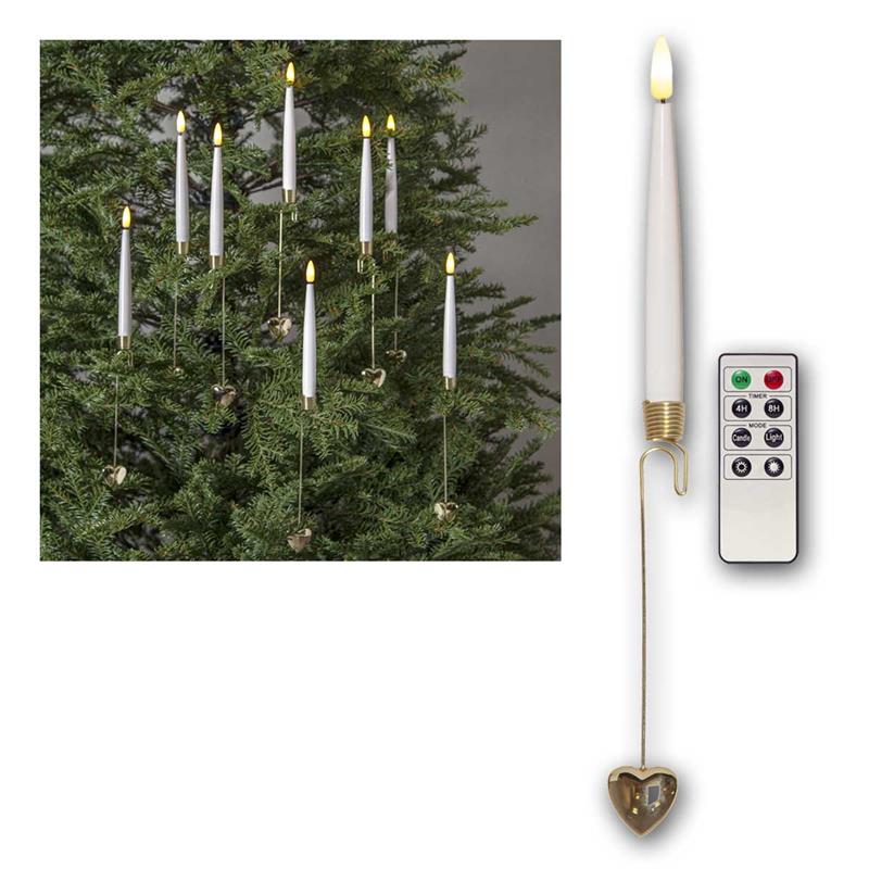 LED Kerzen, Christbaumkerzen mit Fernbedienung, 3D-Flamme