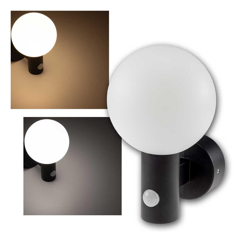 LED Wandleuchte "LAMU", PIR Sensor, neutralweiß, 15W, IP65 LED Wandleuchte "LAMU", PIR Sensor, neutralweiß, 15W, IP65