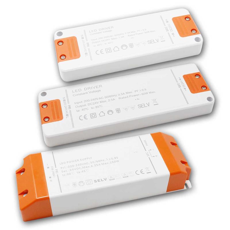 Flat-Slim LED Trafo 24V, Trafo, LED Netzteil, sehr flach, IP20