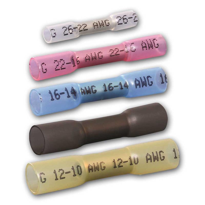 Stoßverbinder schrumpfbar mit Innenkleber, Kabelverbinder