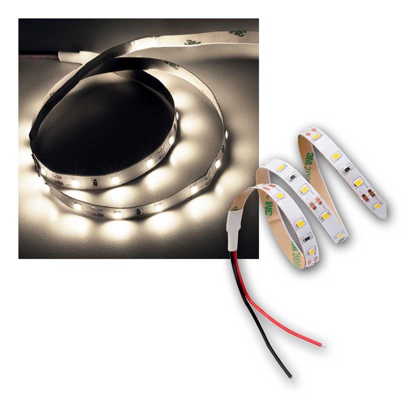 5m LED Streifen, 12V, 1200lm/m, 3M Klebeband, neutralweiß