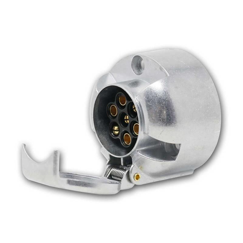 7-polige Anhänger-Kupplung, Aluminium, für 12V/24V Systeme