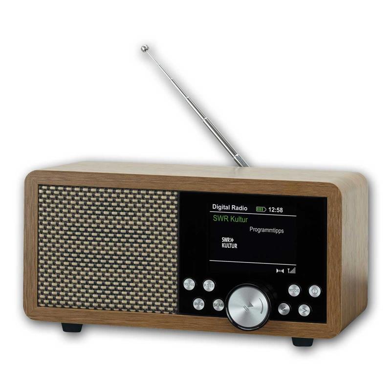 FM Radio, DAB/DAB+ mit USB, Micro SD-Karten, Li-Ion Akku