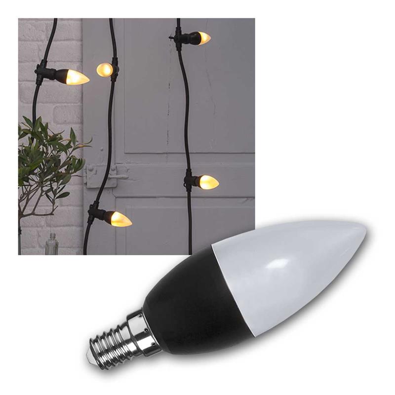 E14 Deko-Lampe "Flamme", Flammen-Leuchtmittel, warmweiß