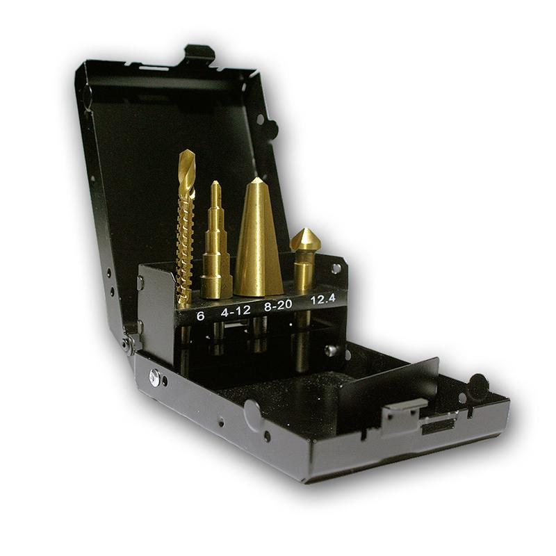 HSS-Bohrer Set, 4-teiliges Bohrer Sortiment in einer Metallbox