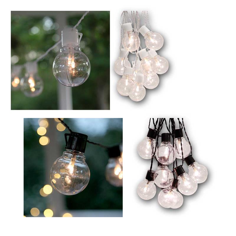 LED Lichterkette „Glühbirnen“, beleuchtete Länge 4,5m, IP44
