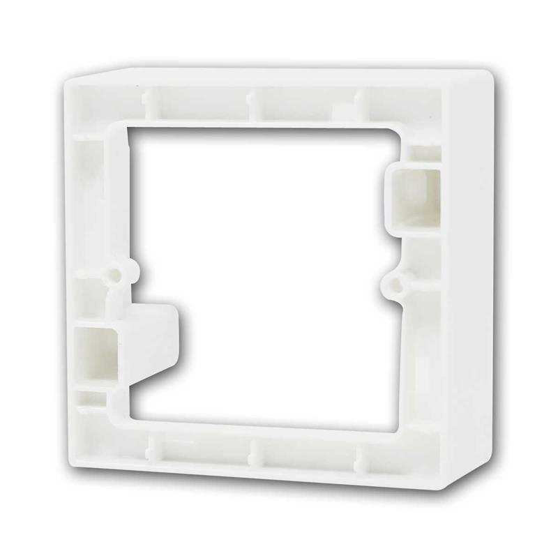 FLAIR Adapter-Gehäuse, 1-fach Aufputz-Rahmen, 80x80x45mm